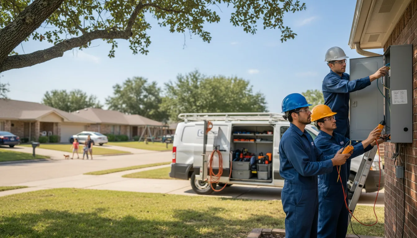 Certified electrician providing emergency electrical services in Avinger, TX